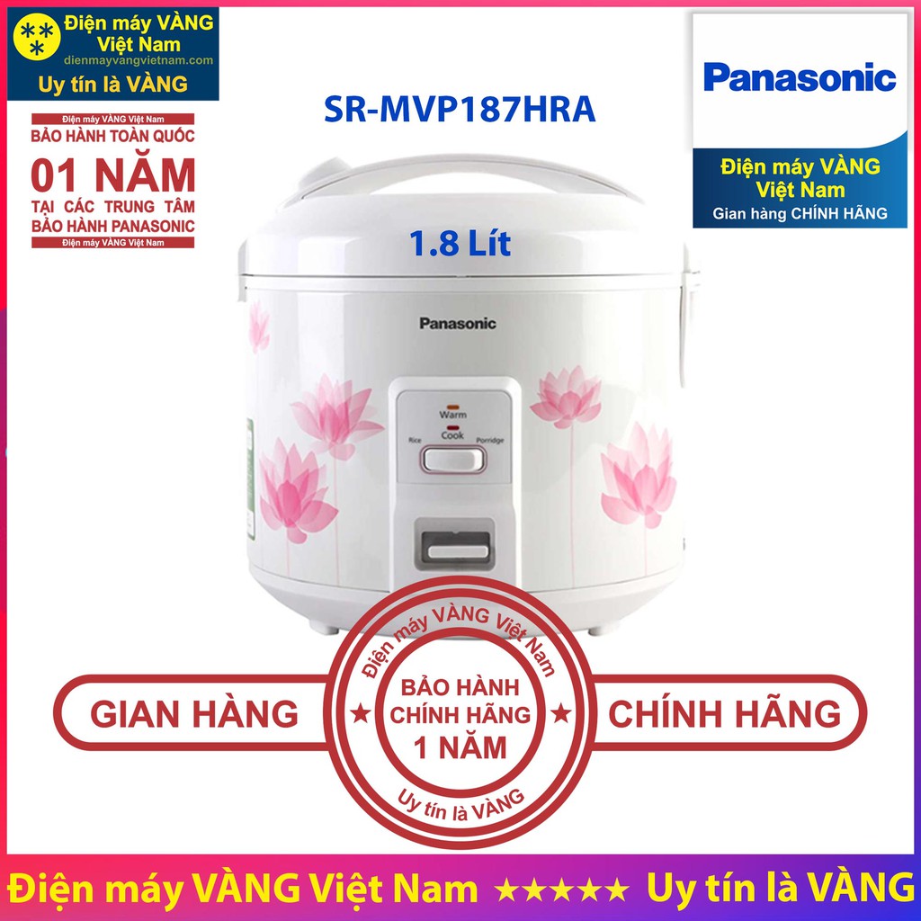 Nồi cơm điện Panasonic SR-MVN107LRA SR-MVN107HRA SR-MVN187LRA SR-MVN187HRA SR-MVQ187SRA SR-MVP187HRA - Hàng chính hãng