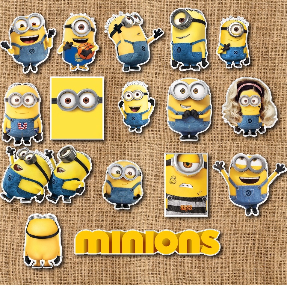 Sticker Minion chống nước sticker dán mũ bảo hiểm, điện thoại, laptop