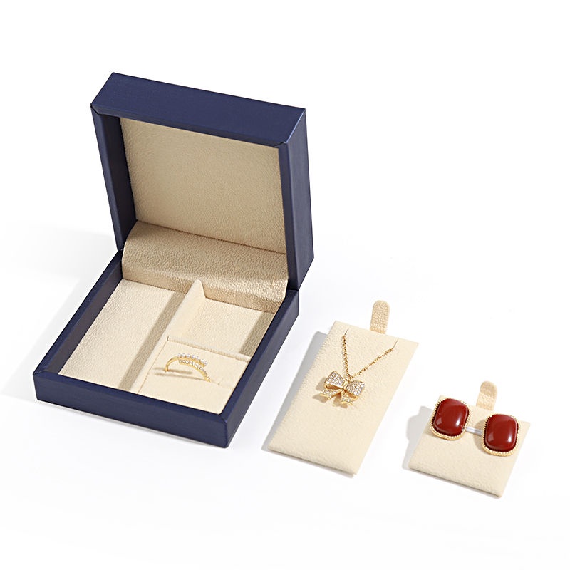 Hộp PU Nắp Lật Đựng Trang Sức Màu Vàng Sang Trọng