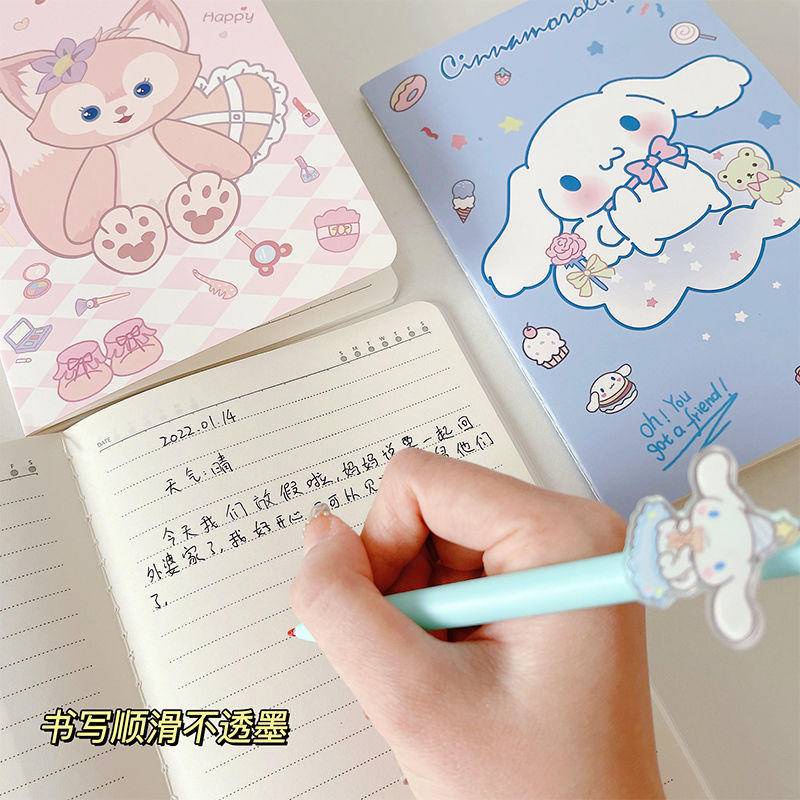 ⭐ iLado ⭐  sổ tay A5 linabell stitch tài khoản tay sáng tạo dễ thương vở kẻ ngang sổ ghi chép stellalou cinnamoroll notebook sổ ghi chép ngang sổ lò xo kẻ ngang marker học văn phòng phẩm sổ ghi chú sticker sổ ghi chú mini