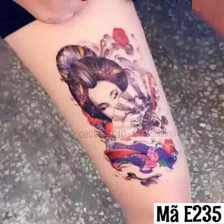 Hình Xăm Dán Cô Gái - Mã E235