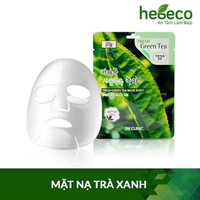 Mặt nạ trà xanh da dầu , da nhờn 3w clinic