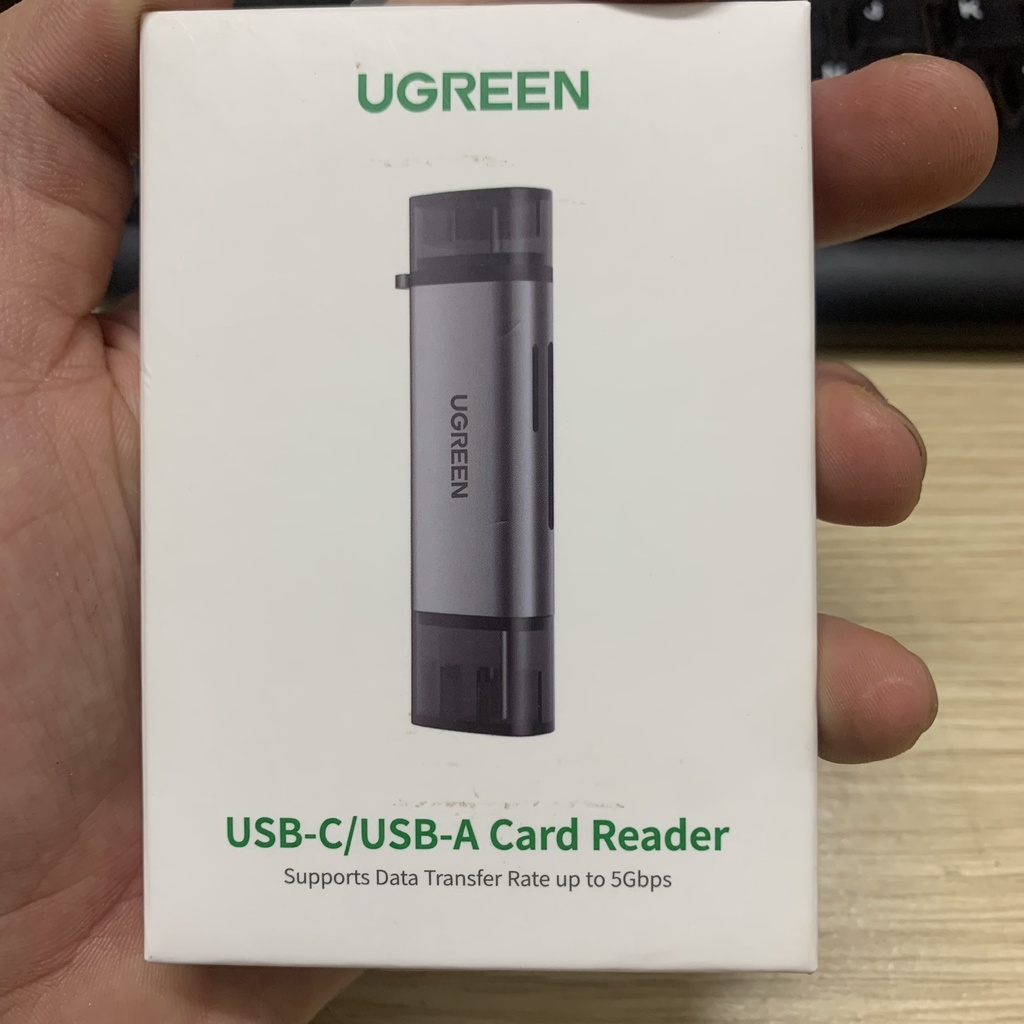 Đầu đọc thẻ nhớ SD/TF chuẩn Type-C và USB 3.0 UGREEN 50706