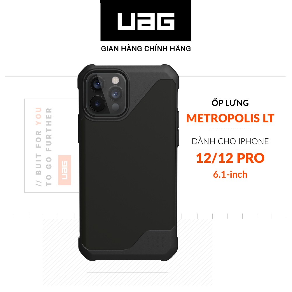 [Mã ELMALL300 giảm 7% đơn 500K] Ốp lưng UAG Metropolis LT cho iPhone 12 & iPhone 12 Pro [6.1 inch]