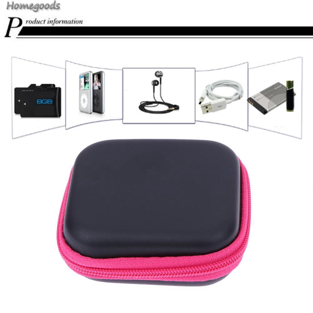 Good Shop❁New Mini Square EVA Case Headset Bluetooth Earphone Cable Storage Box