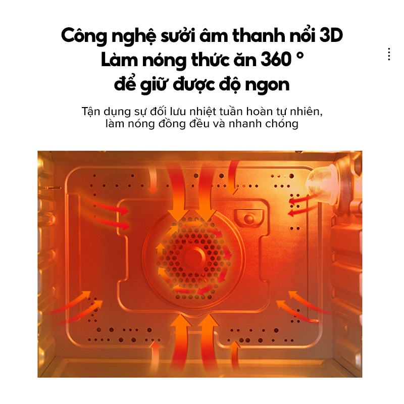 Lò nướng điện mini HAN RIVER đa năng - Hàng chính hãng