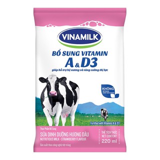 Sữa bịch Vinamilk 4 vị 220ml