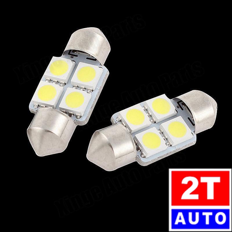 01 Đèn led trần, cốp xe hơi ô tô loại 4 mắt led 31mm: SKU:267