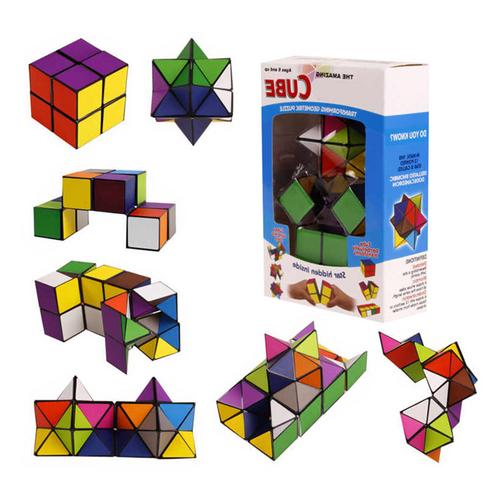 2-in-1 infinity cube toy set, magic star 3D magic star toy set