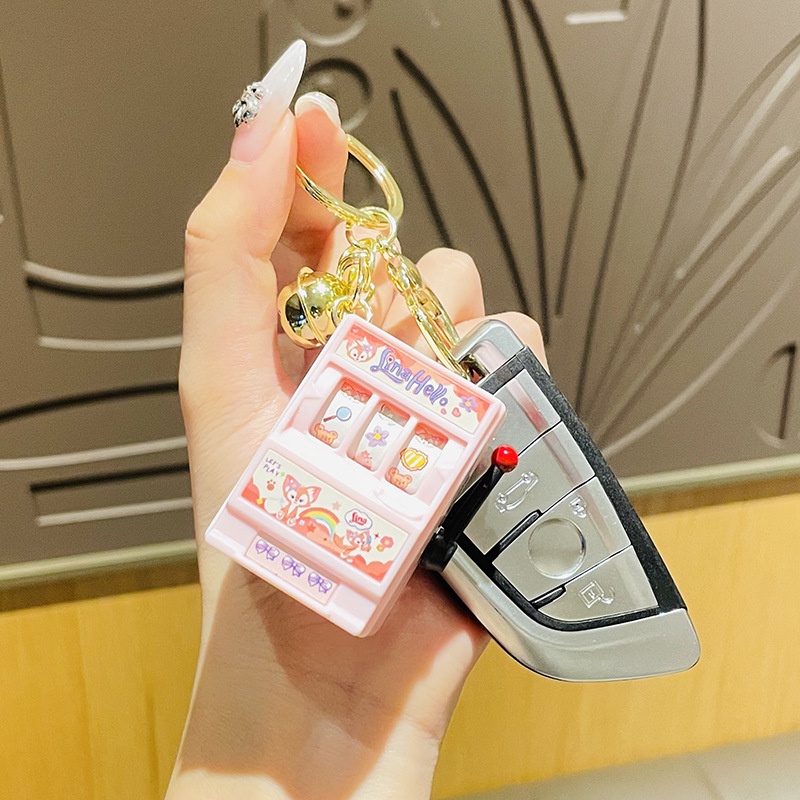 Móc Khóa Hình Máy Trái Cây Sáng Tạo Dễ Thương