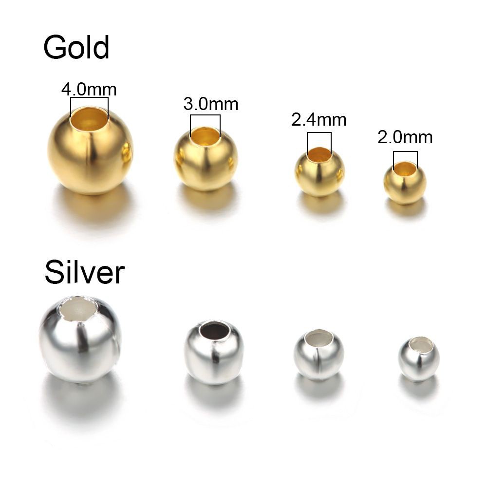 Hạt Đồng Thép Hợp Kim Có Lỗ 2.0mm / 2.4mm / 3.0mm / 4.0mm Dùng Để Mắc Dây Câu Cá Chất Lượng Cao Bền Bỉ Mới