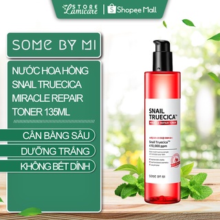 Nước hoa hồng dưỡng trắng da sáng da some by mi Some By Mi Snail Truecica Miracle Repair Toner 135ml