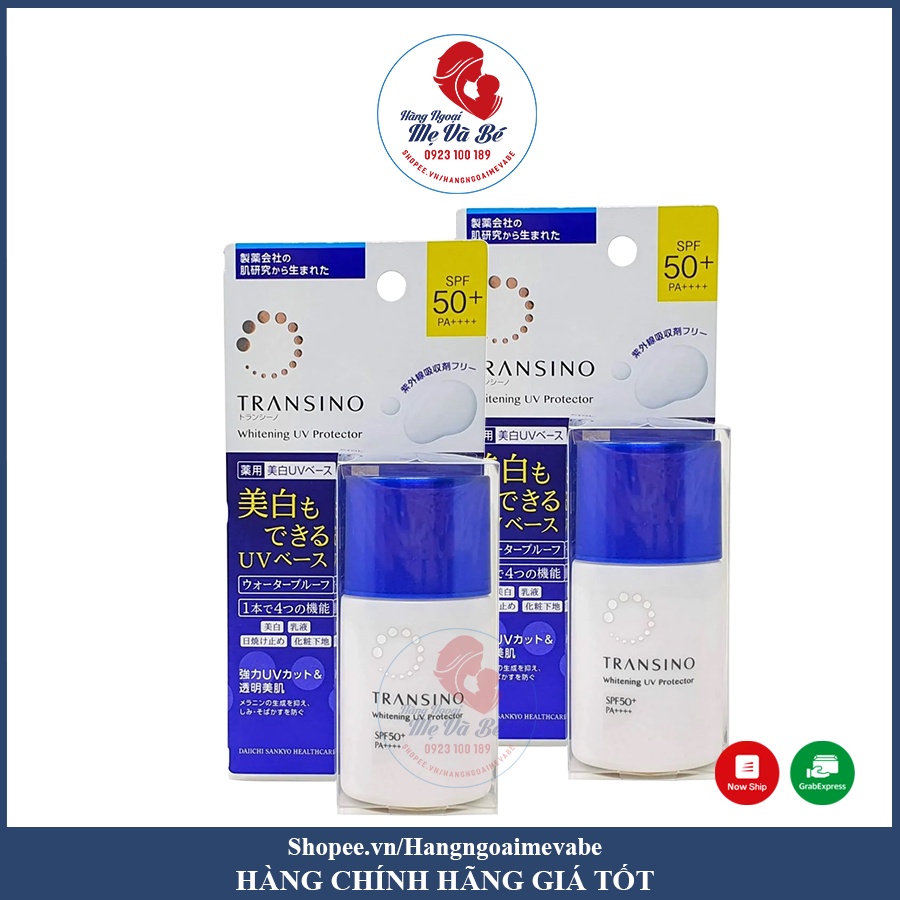 Kem chống nắng Transino, sữa chống nắng da mặt Nhật SPF50+ 30ml