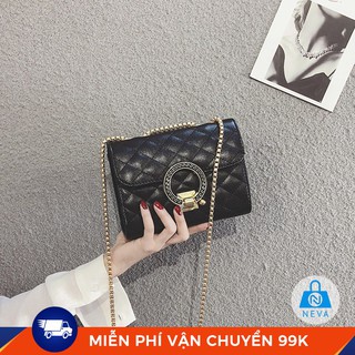 Túi nữ khóa tròn size 19cm neva128