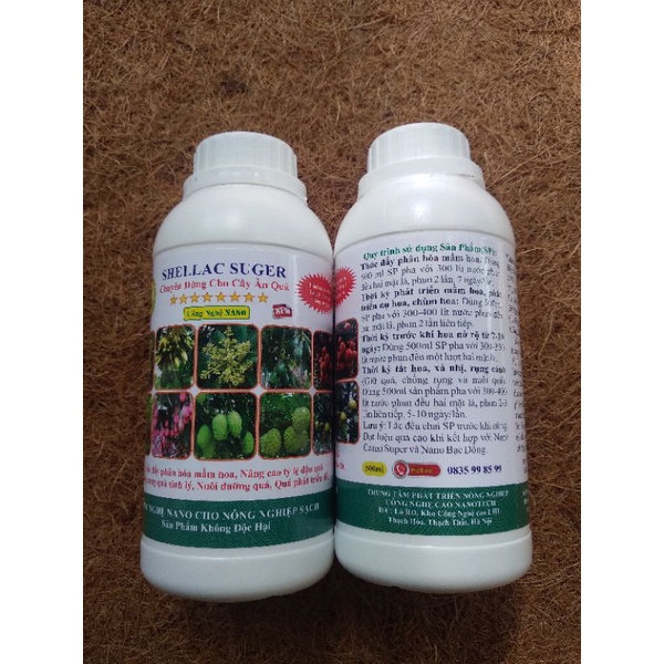 SIÊU KÍCH THÍCH RA HOA ĐẬU QUẢ SHELLAC SUGER CHAI 500ML