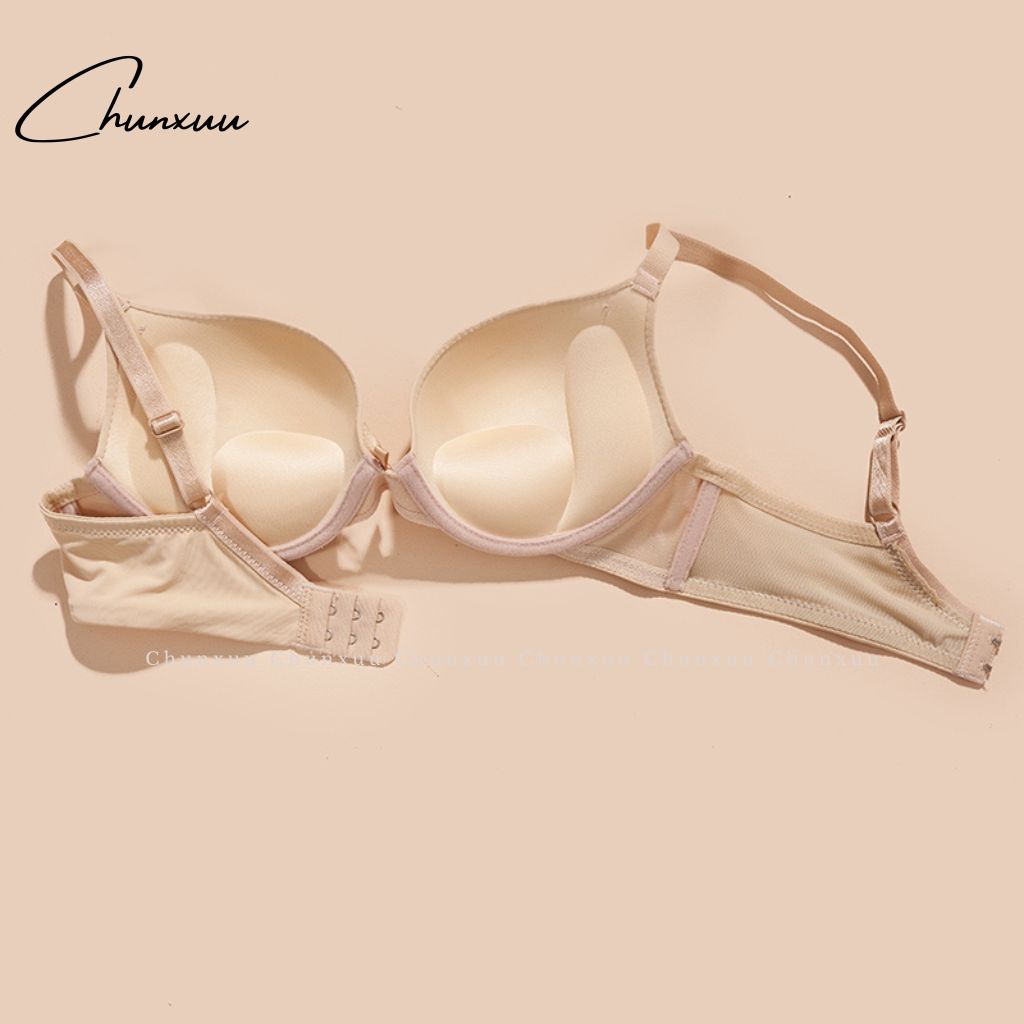 Áo lót nữ đúc su đệm vừa có gọng CHUNXUU, thiết kế đệm kép siêu nâng đẩy ngực - AV30