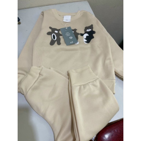 Bộ nỉ bông siêu dày dặn ấm áp cho bé