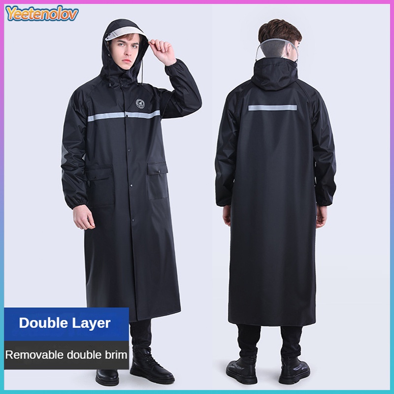 One Áo Mưa Dáng Dài Vải Oxford Chống Lửa Tiện Dụng Cho Nam