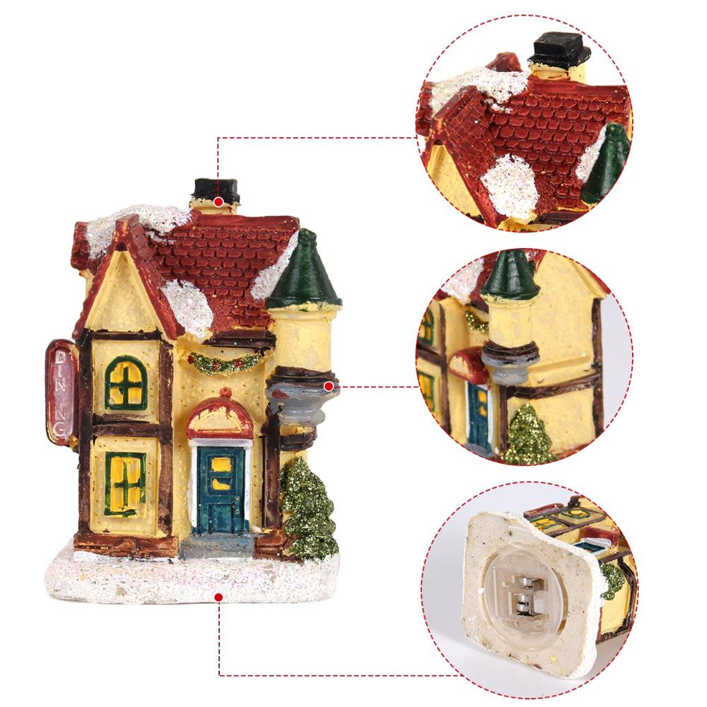 Đèn LED Mini Hình Ngôi Nhà Búp Bê Phong Cách Vintage Mới Dùng Trang Trí Nhà Búp Bê