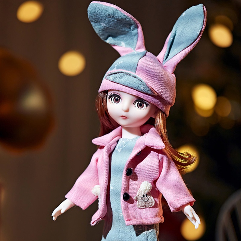 Đồ Chơi Trang Điểm Thời Trang 30cm Màu Nâu / Xanh Dương Dễ Thương Dành Cho Bé Gái