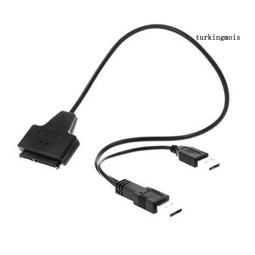 Dây Cáp Chuyển Đổi Ổ Cứng Sata 7 + 15 Pin 22 Sang Usb 2.0 Cho 2.5 Hdd Laptop