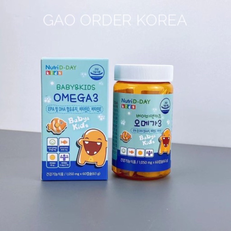 Omega 3 kids - Dầu cá - DHA cho bé Bổ não, sáng mắt, phát triển trí não