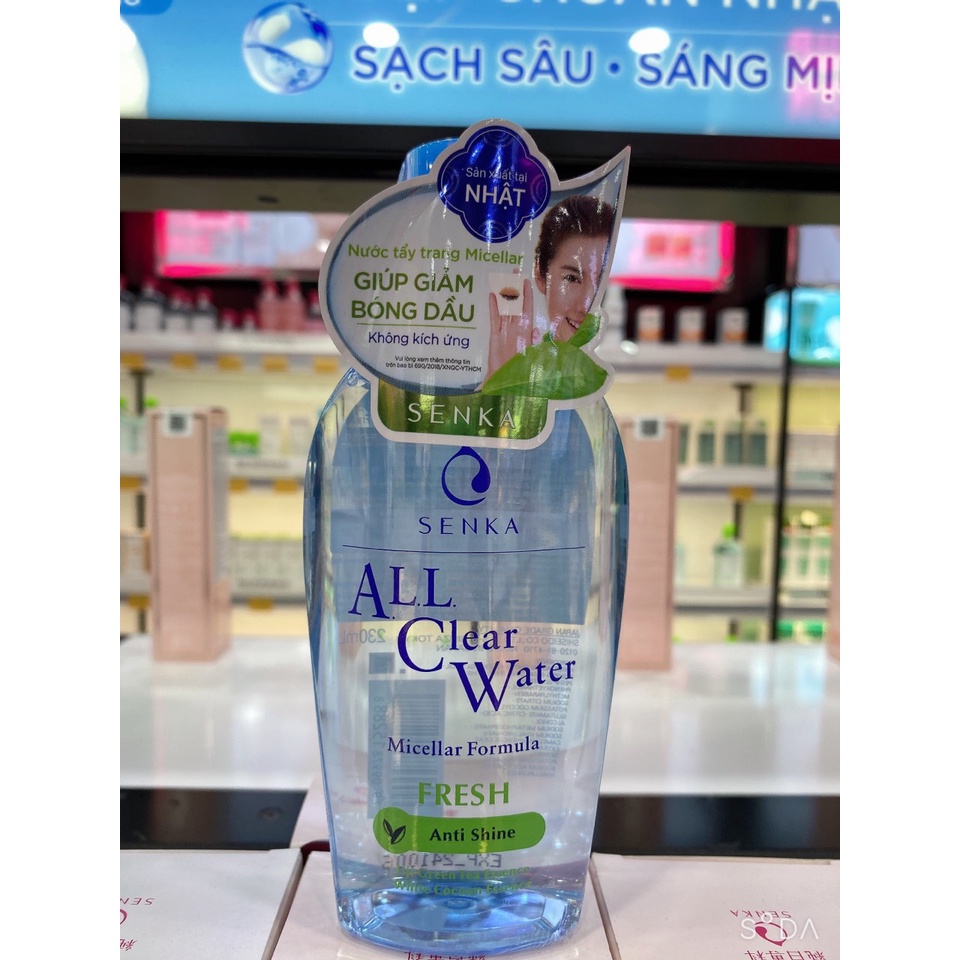 Nước tẩy trang sạch thoáng Senka A.L.L.Clear Water Fresh