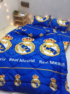 BỘ DRAP & CHĂN PHAO CLB BÓNG ĐÁ READ MADRID