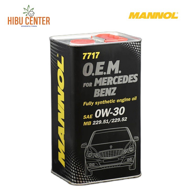 Dầu Nhớt Tổng Hợp MANNOL Oem 0W30 Cho Xe Mercedes Benz 4 lít