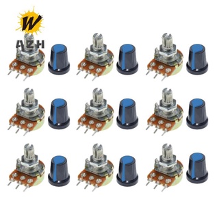 Bộ 9 Chiết Áp Wth148 B1K 2k 5k 10k 20k 50k 100k 500k 1m 3pin Chuyên Dụng