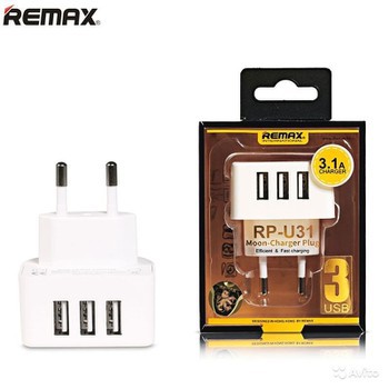 CỐC SẠC REMAX CHÍNH HÃNG 3 CỔNG USB