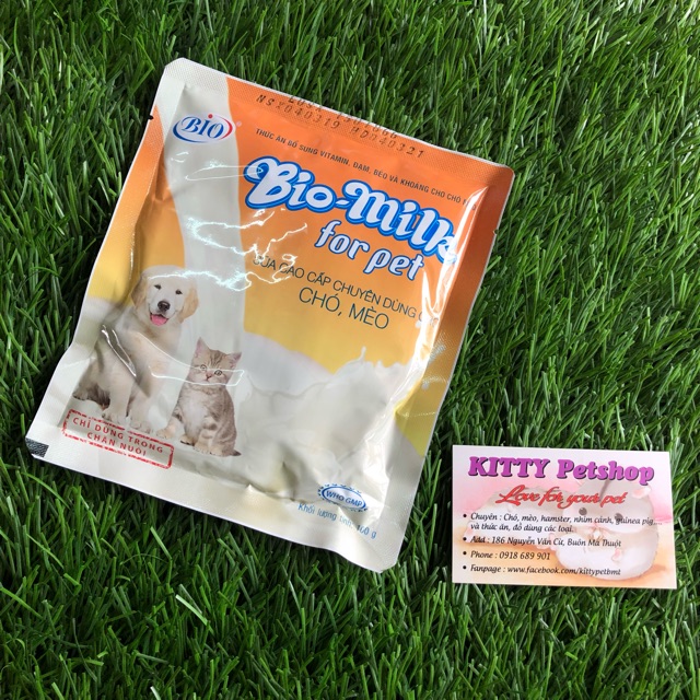 Sữa bột dinh dưỡng Bio Milk For Pet dành cho thú cưng: chó,mèo, sóc, hamster... - Kitty Pet Shop BMT