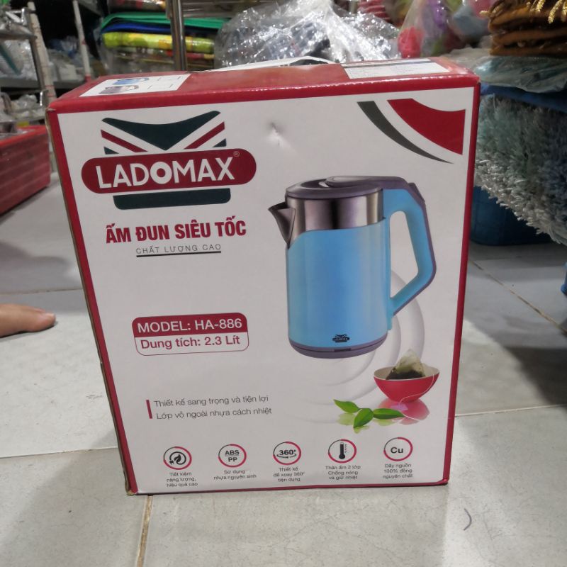 Ấm siêu tốc Ladomax 2.3l