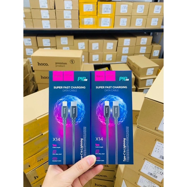 Dây sạc nhanh 20W IP ⚡CHUẨN CHÍNH HÃNG ⚡Cáp sạc nhanh X14 type C cho  ip13 12pro 11promax xr xsmax bọc dù siêu bền