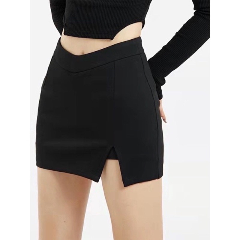 Chân Váy Chữ A Nữ Xẻ Chữ V Chất Siêu Đẹp