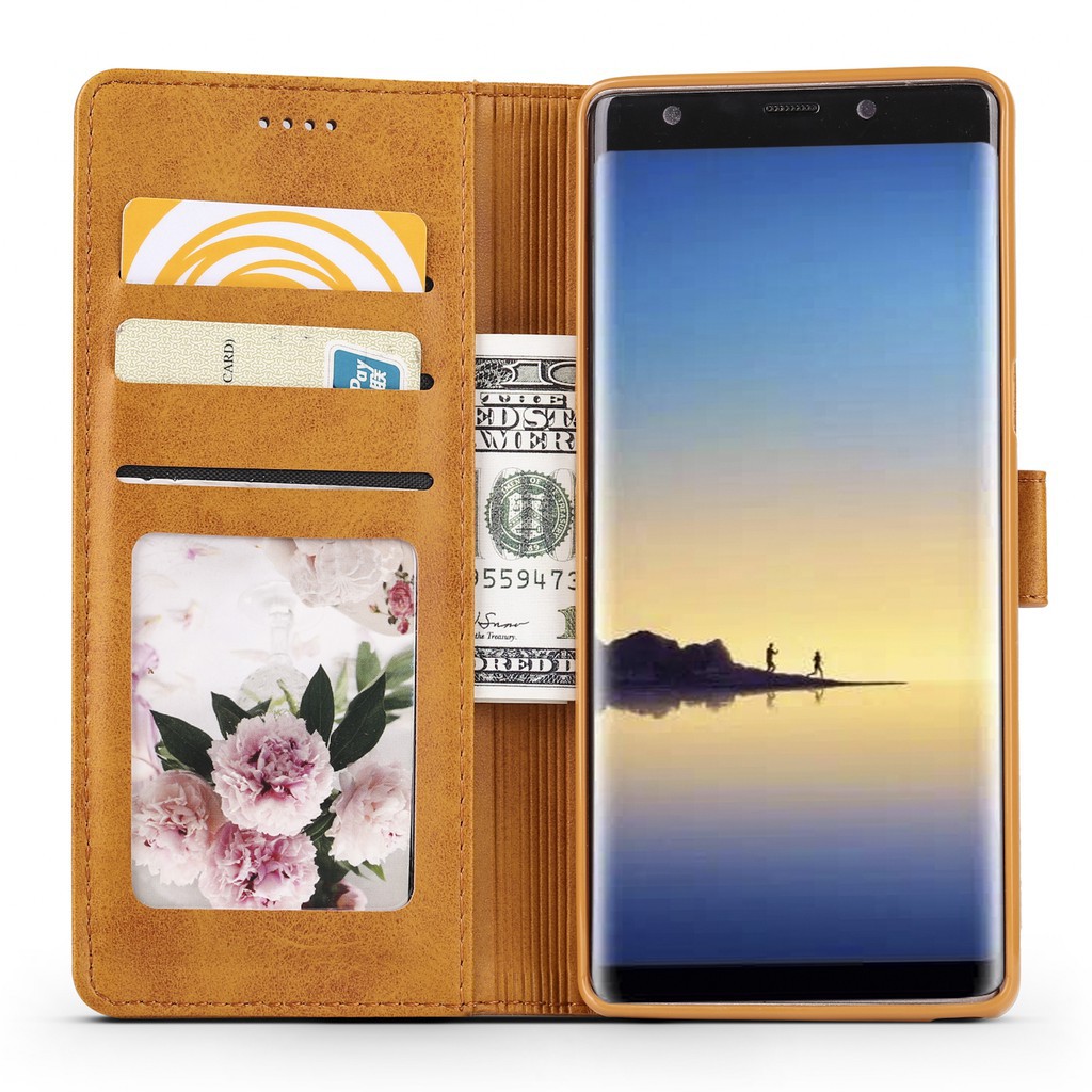 ốp Samsung Note 8 Bao da bò nắp lật thời tran | BigBuy360 - bigbuy360.vn