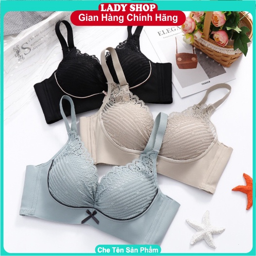 Bộ lót siêu nâng ngực[ KÈM QUÀ TẶNG ]set áo ngực cao su non thông hơi tạo phom đẹp với thiết kế ren trẻ trung