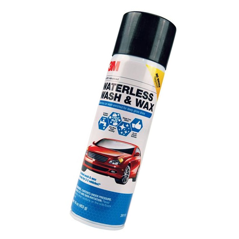 Chai Xịt Bọt Rửa Xe Không Cần Nước Và Làm Bóng Nhanh 3M Waterless Was 453g