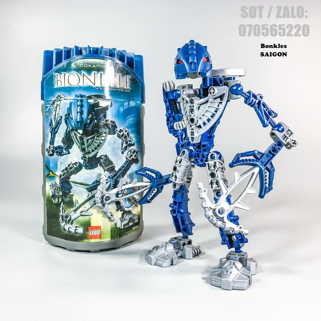 Đồ Chơi Mô Hình Vintage lắp ráp LEGO Bionicle: Chiến Binh Nước Toa Hordika Nokama 8737 Chính Hãng Đan Mạch (2005)