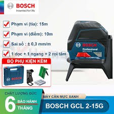 MÁY CÂN MỰC LASER BOSCH GCL 2-15 G TIA XANH