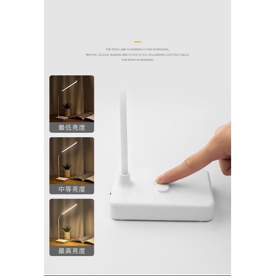 Đèn bàn học tích điện 3 màu ánh sáng - Bảo vệ mắt với 3 chế độ đèn biến thiên (DN3)