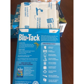 Combo 2 Vỉ đất sét dính Blutack 75gr + 45gr, Blutack Của Bostik Australia Chính Hãng