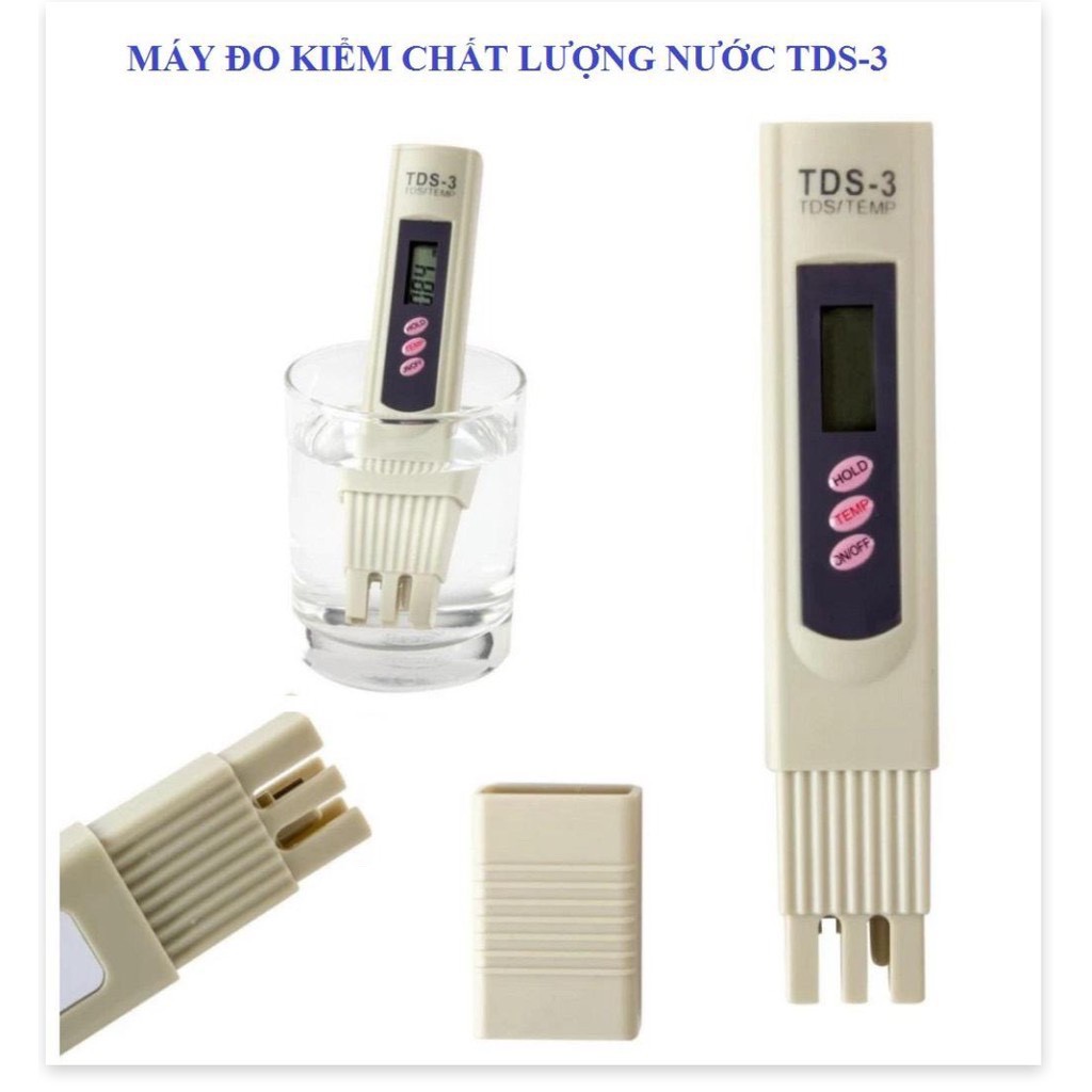 Máy kiểm tra chất lượng nước sạch hay bẩn TDS-3 cực nhanh và chính xác ⚡ Bảo hành uy tín