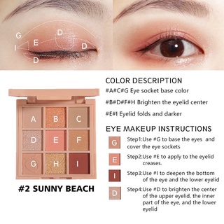 Bảng phấn măt 9ô tông nude SANIYE E0924