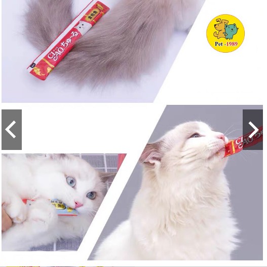 Súp thưởng Súp Thanh dinh dưỡng cho mèo Ciao Juru tuýp 14gram