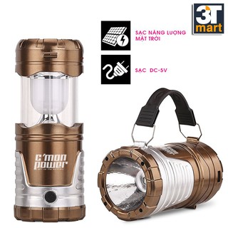 HÀNG MỚI 2018 - Đèn pin, đèn bão sạc năng lượng mặt trời 3 trong 1 C'MON POWER (vàng đồng)  MS_451