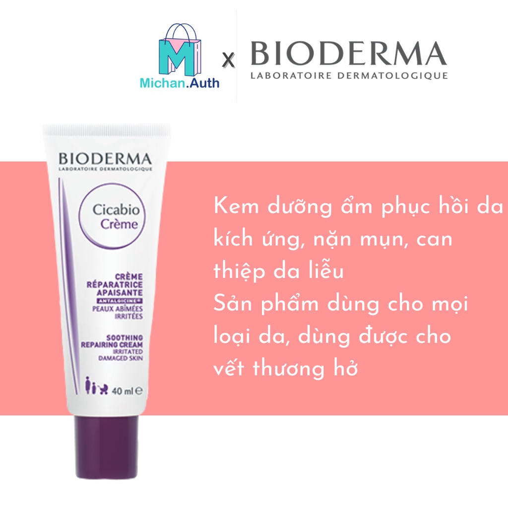 Kem Dưỡng Phục Hồi Da Bioderma Cicabio Cream 40ml