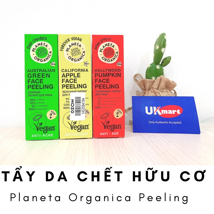 Tẩy Da Chết Hoá Học Planeta Organica Australian Green Peeling Anti-acne Giảm Mụn Ẩn, Mụn Cám, Mụn Đầu Đen 30ml