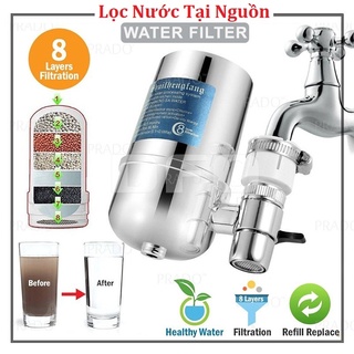 Lọc nước tại vòi, đầu lọc nước tại vòi mini tốt với 7 lớp lõi lọc, gắn được mọi loại vòi,thiết bị lọc nước sạch