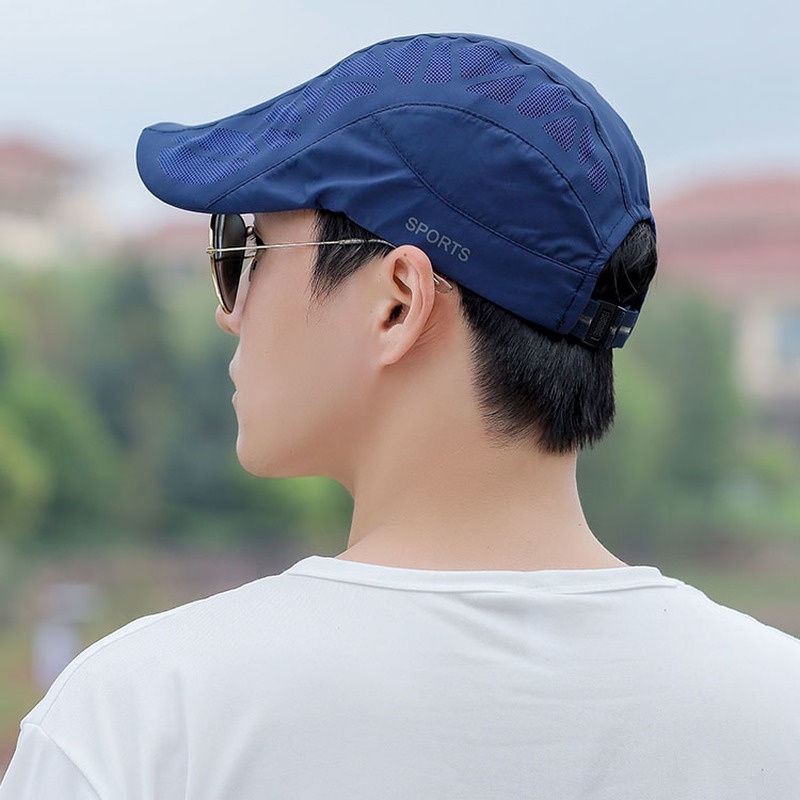 Mũ Lưỡi Trai Thể Thao Unisex Phối Lưới Thoáng Khí Nhanh Khô